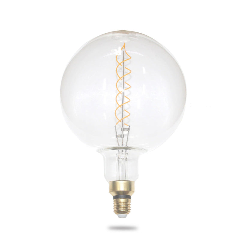 oversized filament globe 4w double spiral on a white background