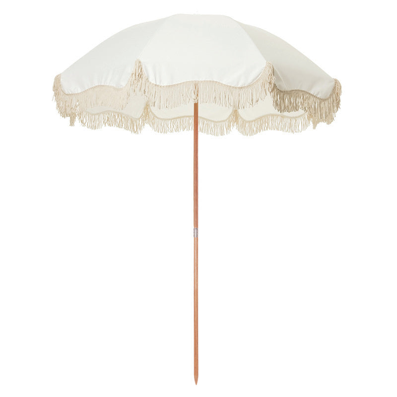 bora bora beach umbrella with fringe