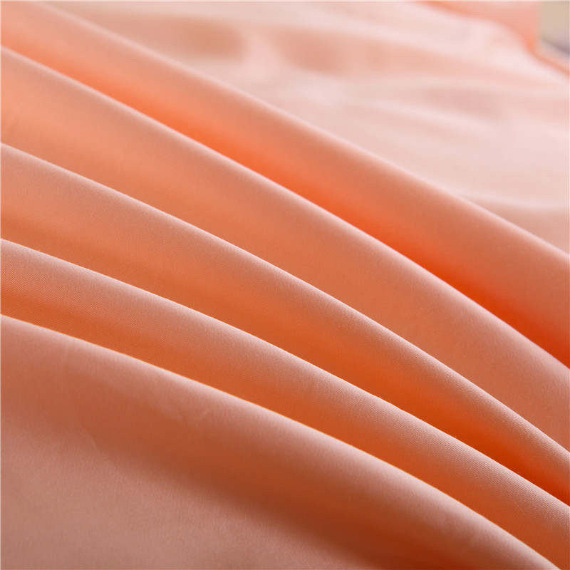 luxury bamboo quilt cover in soft coral pink from Ivory and Deene